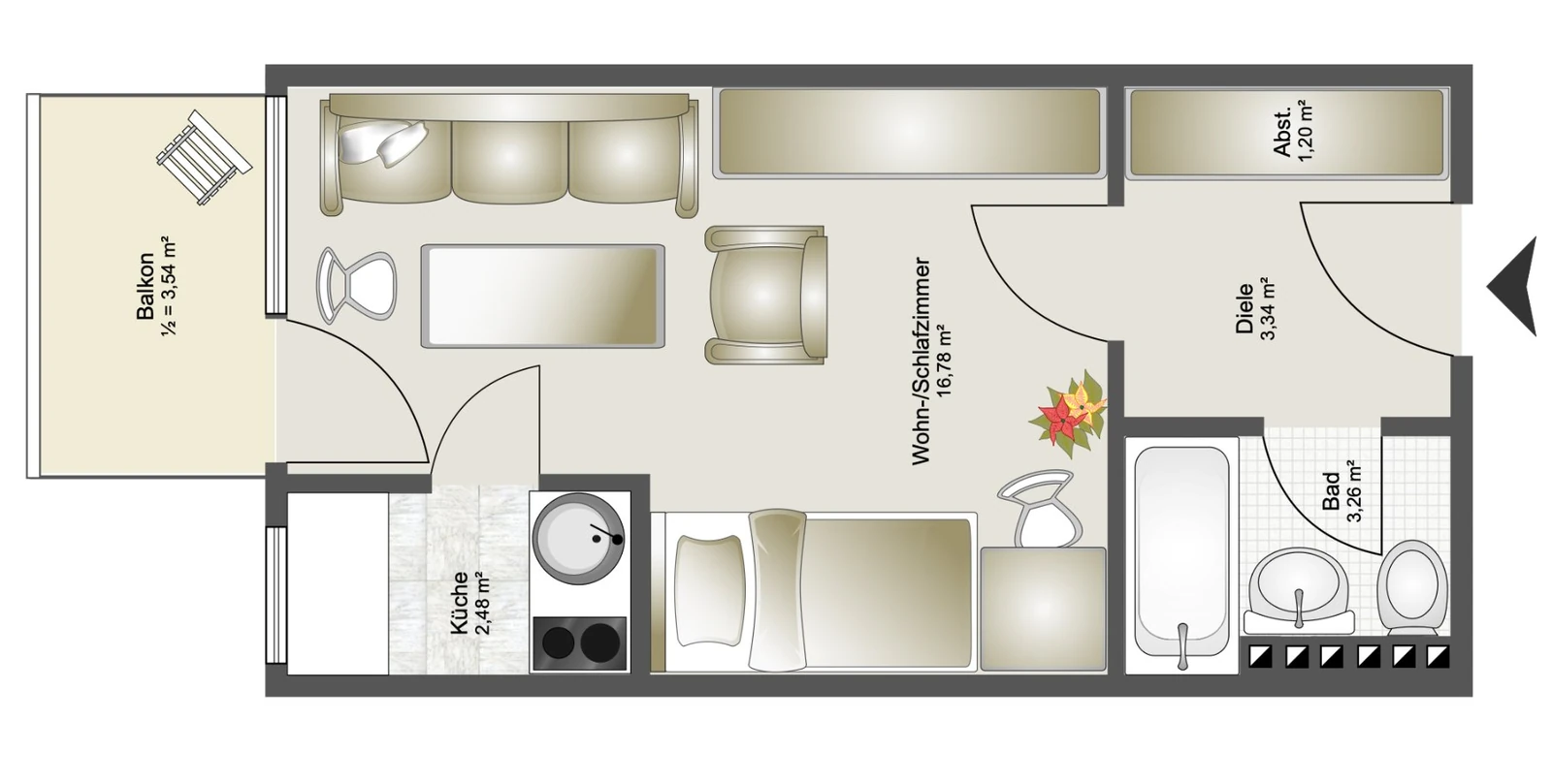 Munich floor plan after