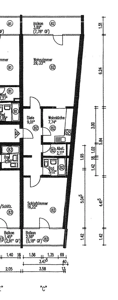 LDP Group client case Munich: floor plan before the conversion