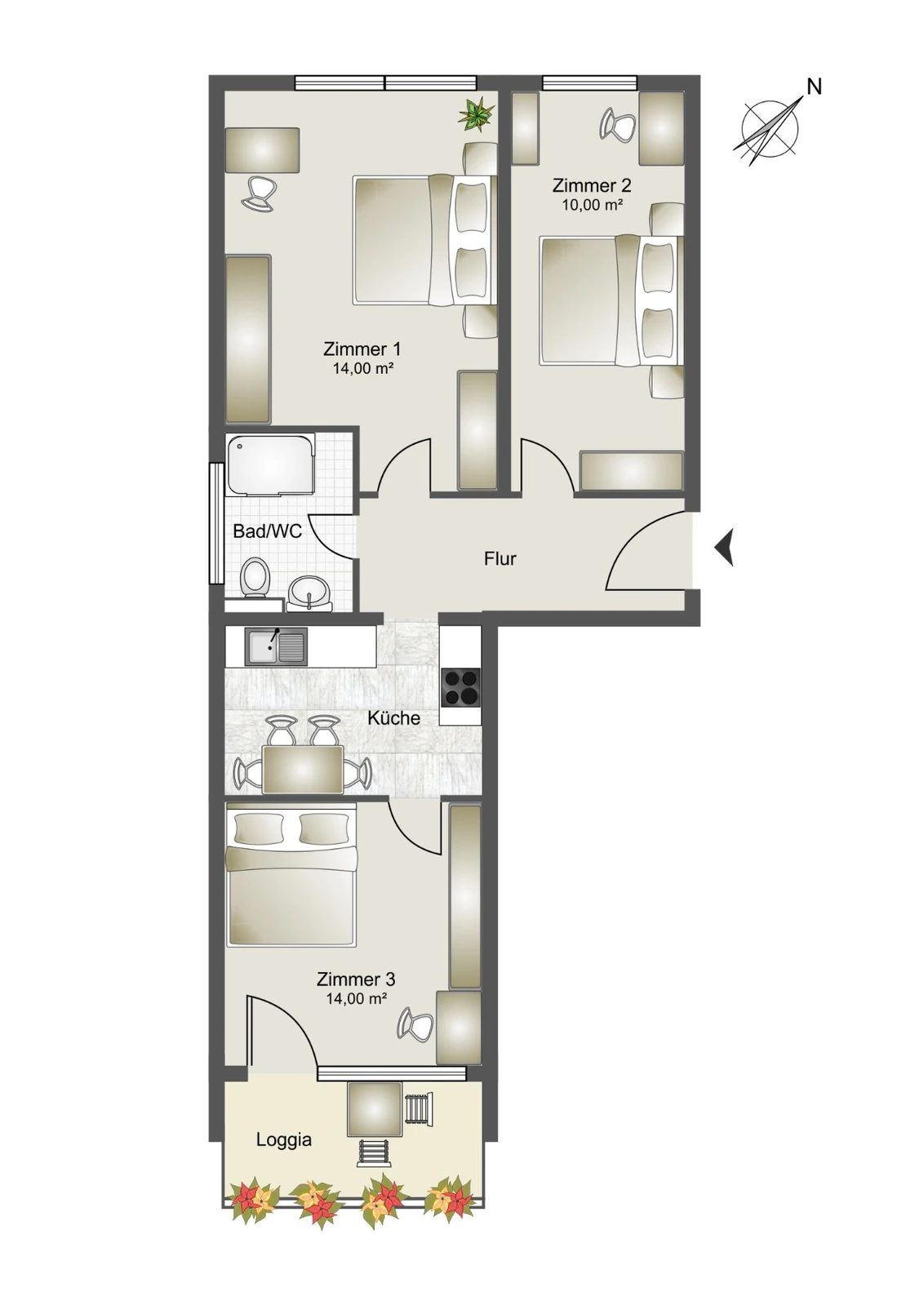 LDP Group client case Munich: floor plan after the conversion